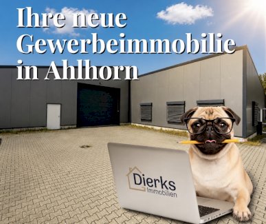 Gewerbeimmobilie mit 2000 m2 Baugrundstück in Ahlhorn