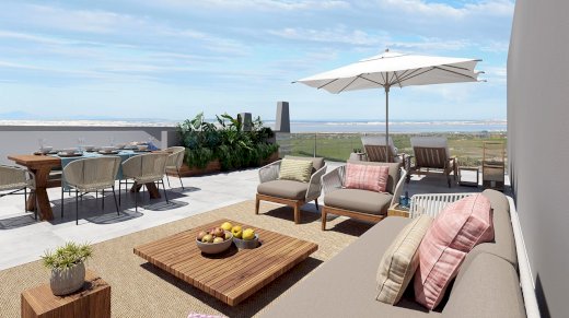 Attraktive und komfortable Quattrohöuser mit 2 Schlafzimmern, Dachterrasse und optionalem Privatpool in einer Golfanlage Entrenaranjos 03319