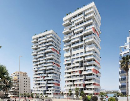 Fantastische Penthouse-Wohnungen mit 3 Schlafzimmern, 3 Badezimmern, Klimaanlage, Tiefgaragenstellplatz, Gemeinschaftspool und Meerblick Calp 03710 - immoregio.de Makler