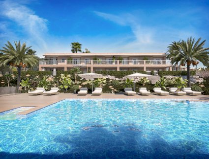 Wunderschöne Erdgeschoss-Wohnungen mit 2 Schlafzimmern, 2 Bädern, privatem Garten und Gemeinschaftspool nur 300 m vom Strand Porto Cristo 07680 - immoregio.de Makler