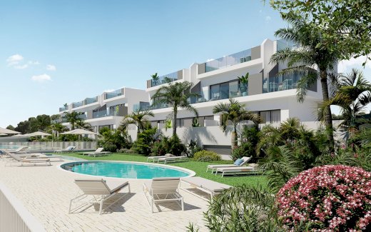 Charmante Erdgeschoss-Wohnungen in abgeschlossener Anlage mit 2 Schlafzimmern, 3 Bädern, Keller und Gemeinschaftspool Torrevieja 03186 - immoregio.de Makler