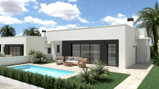 Moderne neuwertige Doppelhaushälfte mit Pool in Badia Blava Badia Blava / Badia Gran 07609