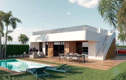 Moderne Villen mit 2 Schlafzimmern, 2 Bädern, Dachterrasse und Privatpool Roldán 30709 - immoregio.de Makler