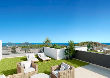 Penthouse-Wohnungen mit 3 Schlafzimmern, 2 Bädern, Kfz-Stellplatz und zum Teil auch mit Meerblick in wunderschöner Anlage Finestrat 03509 - immoregio.de Makler