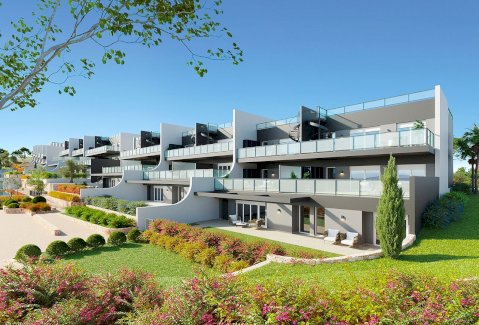 Appartements mit 2 Schlafzimmern, 2 Bädern, Kfz-Stellplatz und zum Teil auch mit Meerblick in wunderschöner Anlage Finestrat 03509 - immoregio.de Makler