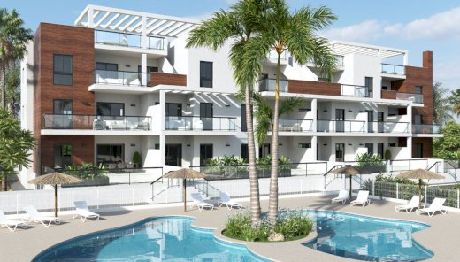Moderne Appartements mit 2 Schlafzimmern, 2 Bädern und Gemeinschaftspool nur 300 m vom Strand Torre de la Horadada 03191