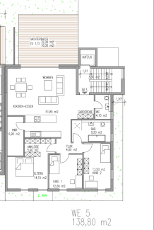 Helle neue Penthousewohung mit großer Dachterrasse  in Schweich-Stadtmitte  Schweich 54338  - immoregio.de Makler